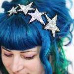 Silver Stars Headband, Glit..
