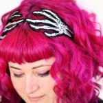 Skeleton Hands Headband, Wi..